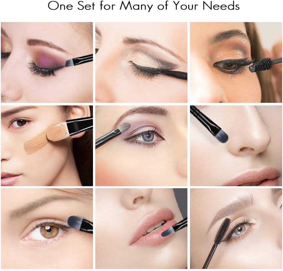 Pinceaux maquillage : ensemble de 20 pièces pour un teint parfait et des yeux sublimés Idéal pour les passionnées de beauté, ce set offre douceur et précision avec des poils synthétiques sans cruauté – Image 4