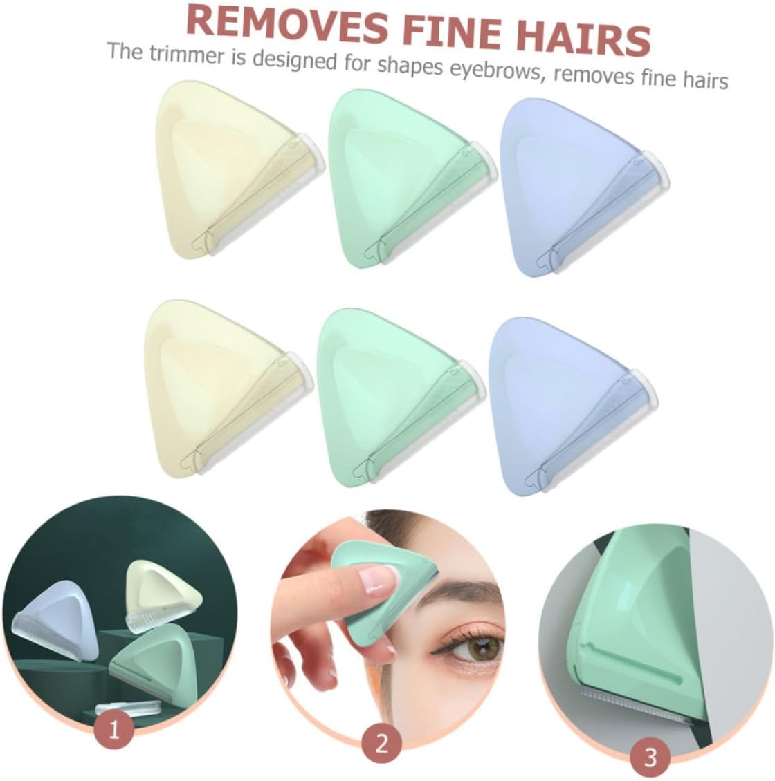 Kit de rasoirs de précision : 6 pièces pour femmes, idéal pour l'épilation du visage et le maquillage en voyage – Image 3