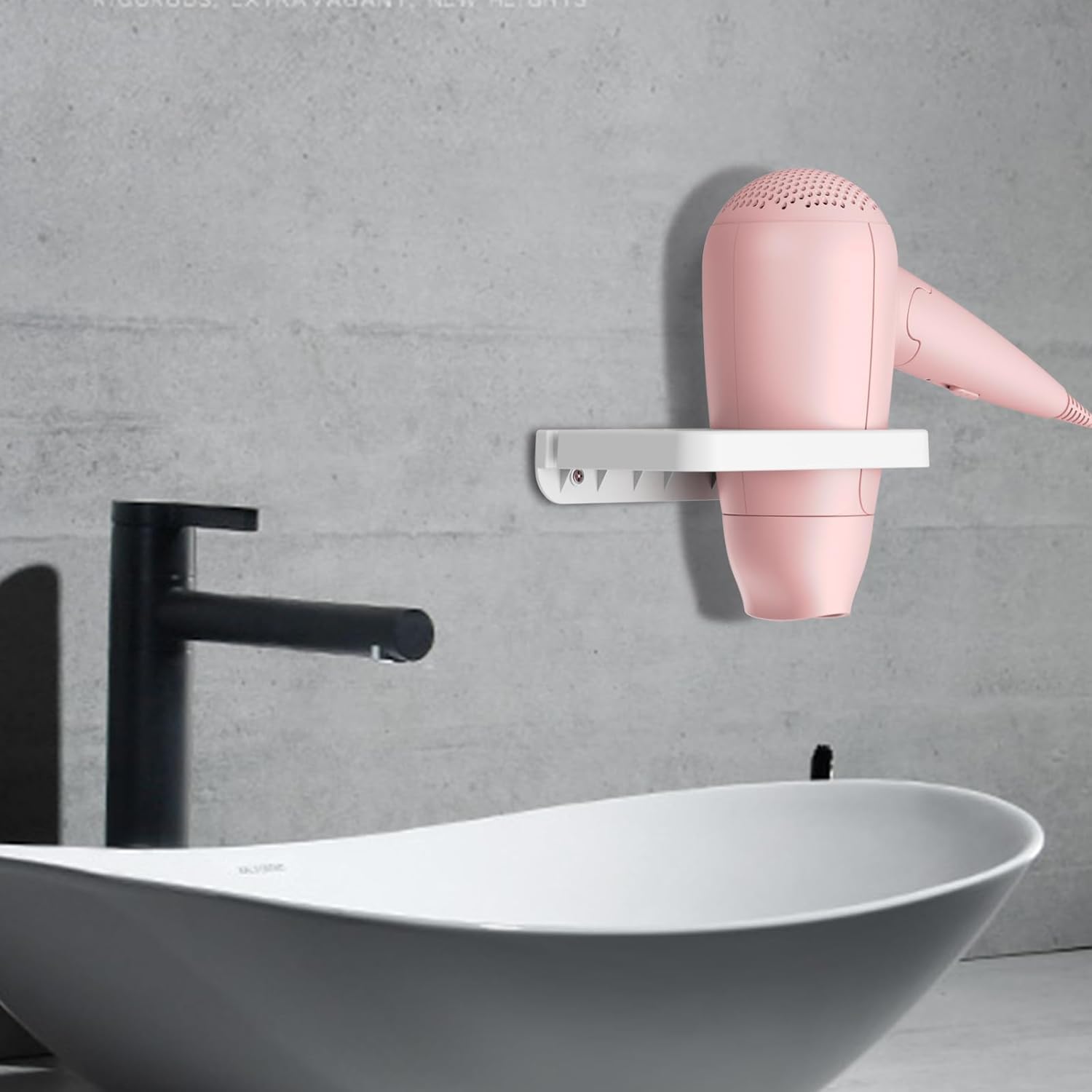 Porte sèche cheveux : l'organisateur mural idéal pour un gain de place en salle de bain – Image 4