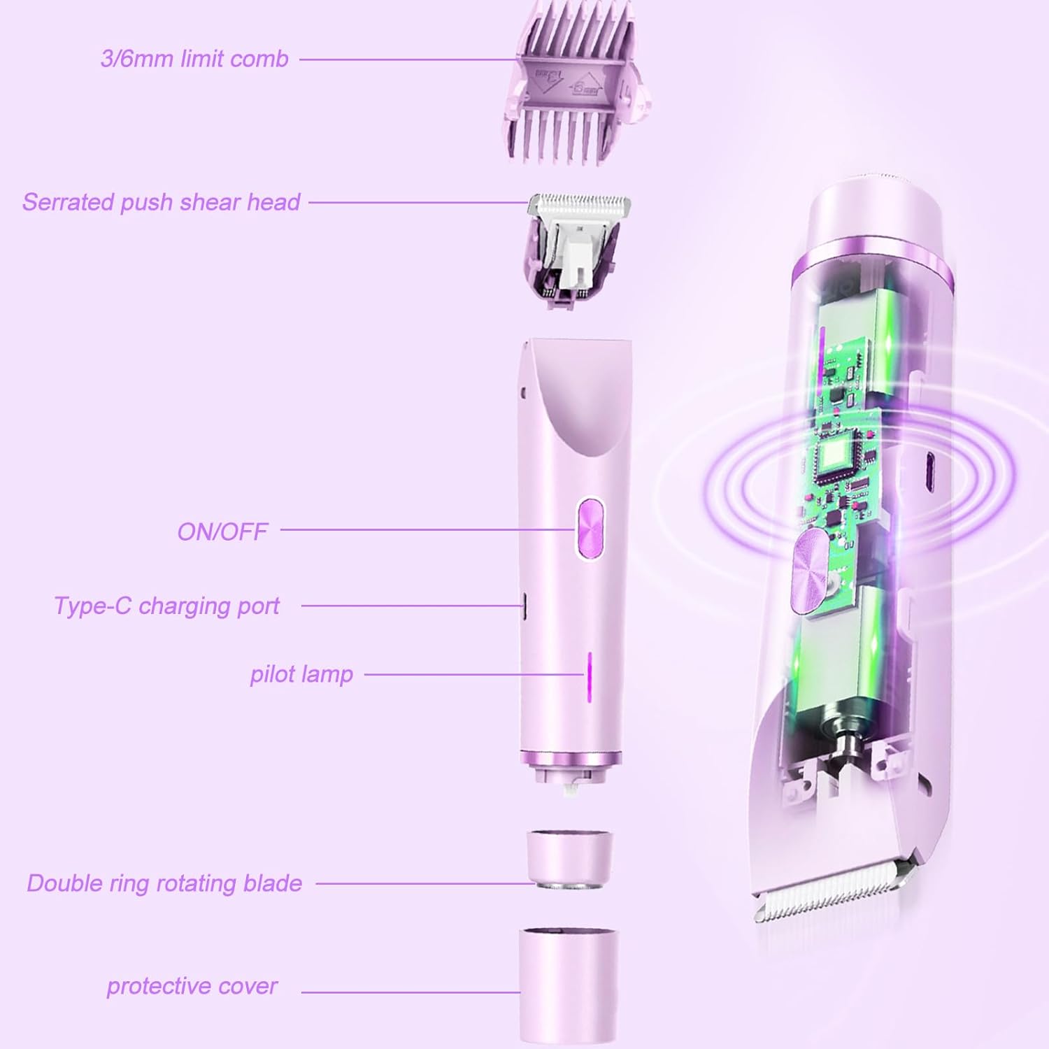 Rasoir électrique LIAVOP pour femmes - Épilation rapide et douce – Image 4