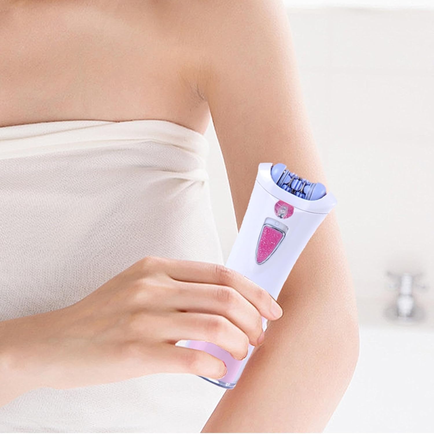 Épilateur pour visage femme : petit dissolvant électrique ergonomique pour une peau douce et lisse – Image 2