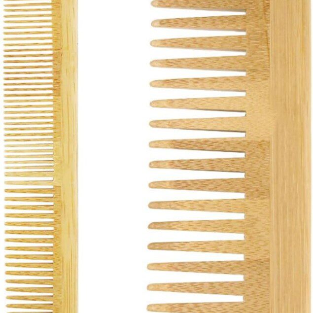 Peigne dent large en bambou 100% naturel : un indispensable pour coiffeurs et amateurs de coiffure à la maison