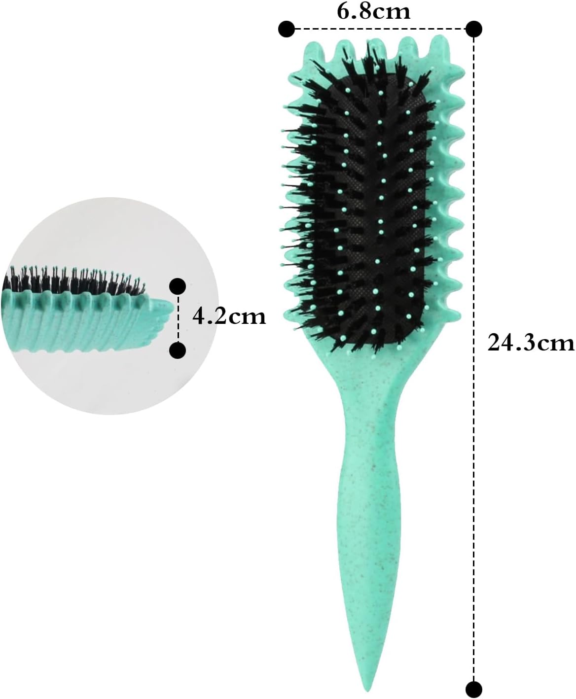Brosse à cheveux bouclés : le choix idéal pour hommes et femmes pour démêler, façonner et définir vos boucles avec élégance – Image 2