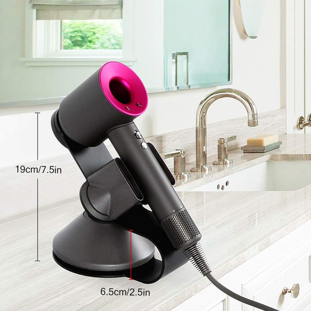 Support de sèche-cheveux magnétique en aluminium : l'organisateur idéal pour salle de bain moderne – Image 5