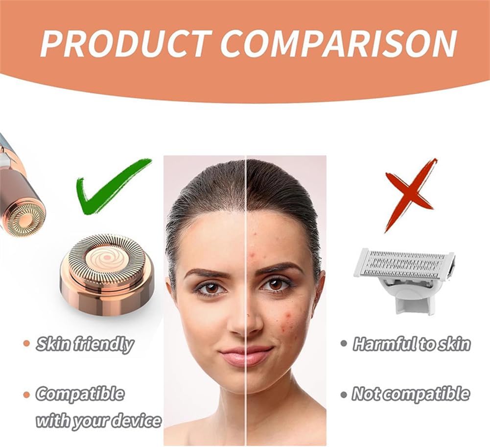 Têtes de remplacement pour épilateur Flawless : kit complet de 4 pièces pour un visage impeccablement lisse – Image 6