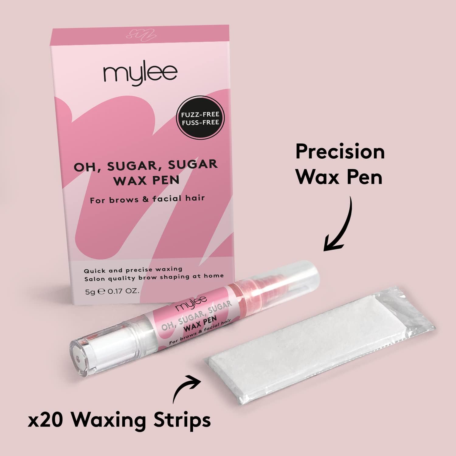 Cire professionnelle sans chaleur : Mylee stylo à cire Oh Sugar pour une épilation précise et douce du corps, du visage et du maillot – Image 3