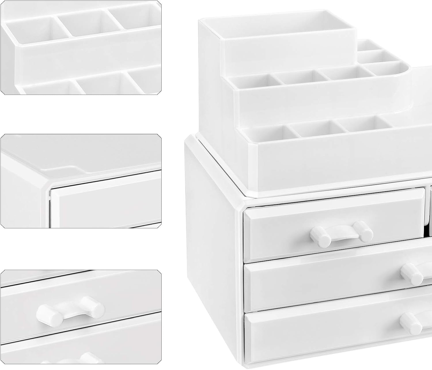 Organisateur de maquillage : le rangement parfait en acrylique pour coiffeuse, chambre et salle de bain – Image 5
