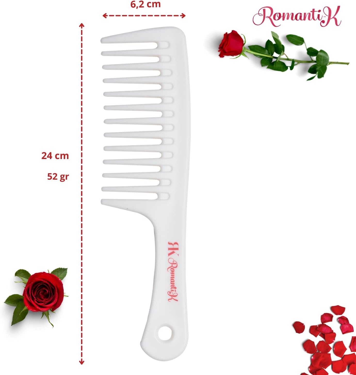 Brosses et peignes à cheveux Romanti-K® : le kit de coiffure professionnel pour des cheveux démêlés et brillants – Image 4