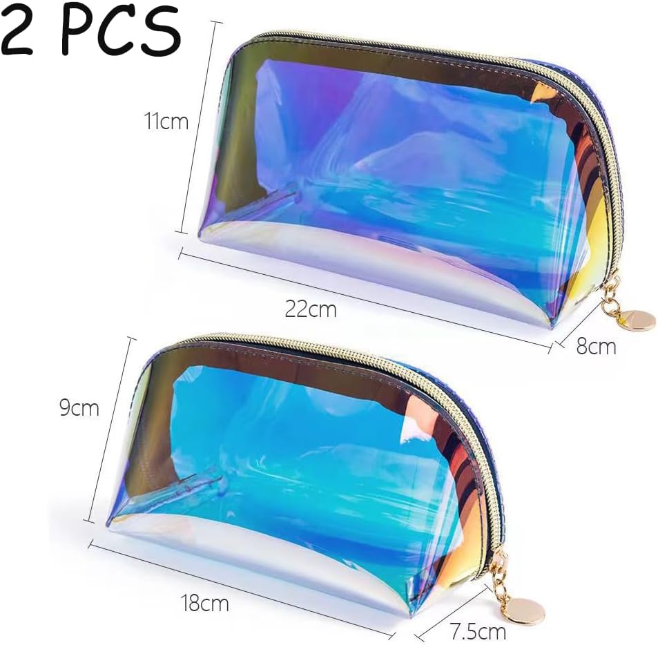 Trousse de maquillage holographique : le sac cosmétique idéal pour femmes et filles en voyage cet été – Image 6