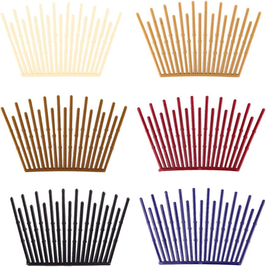 Peignes à cheveux emboîtables : lot de 6 accessoires multicolores pour femmes et filles, idéaux pour une coiffure élégante et pratique