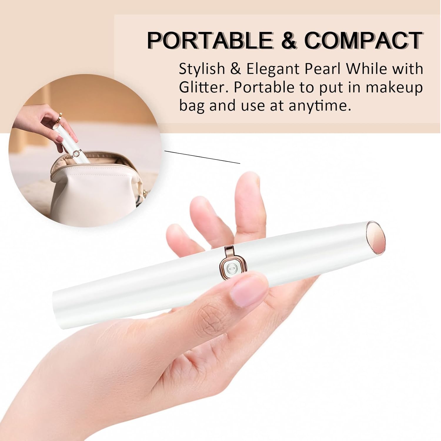 Épilateur à sourcils : épilation améliorée et sans douleur pour homme et femme Tondeuse personnelle élégante pour lèvres supérieures, nez, sourcils, bras et jambes – Image 6