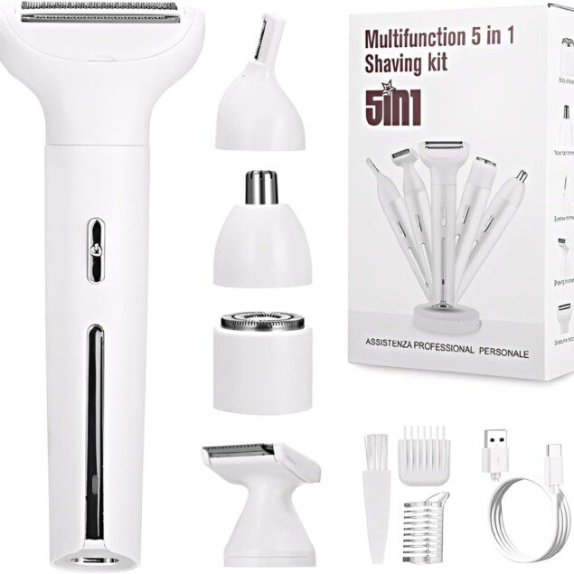 Rasoir Électrique Cexovo 5 en 1 pour Femmes - Épilation Pratique