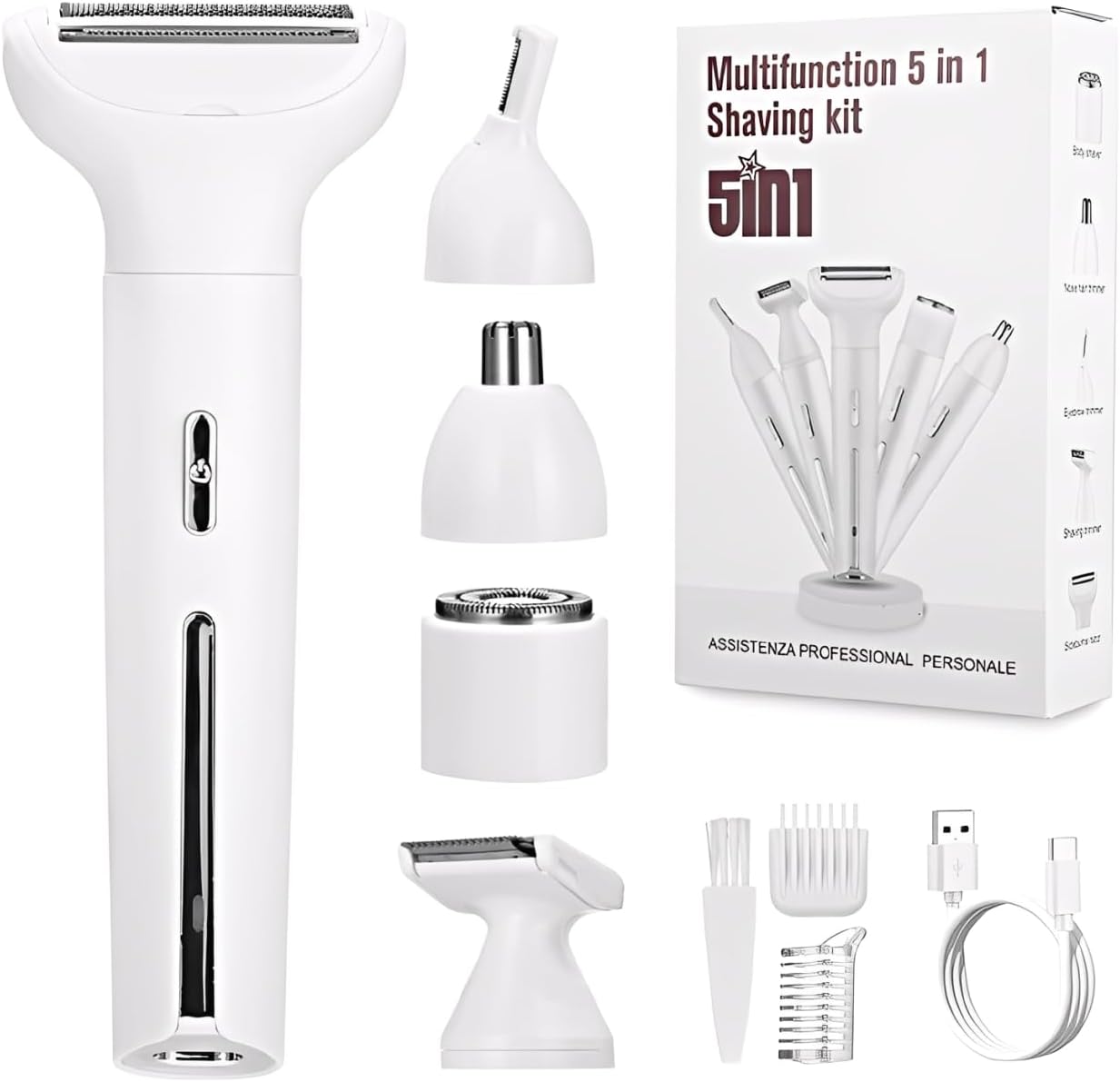 Rasoir Électrique Cexovo 5 en 1 pour Femmes - Épilation Pratique