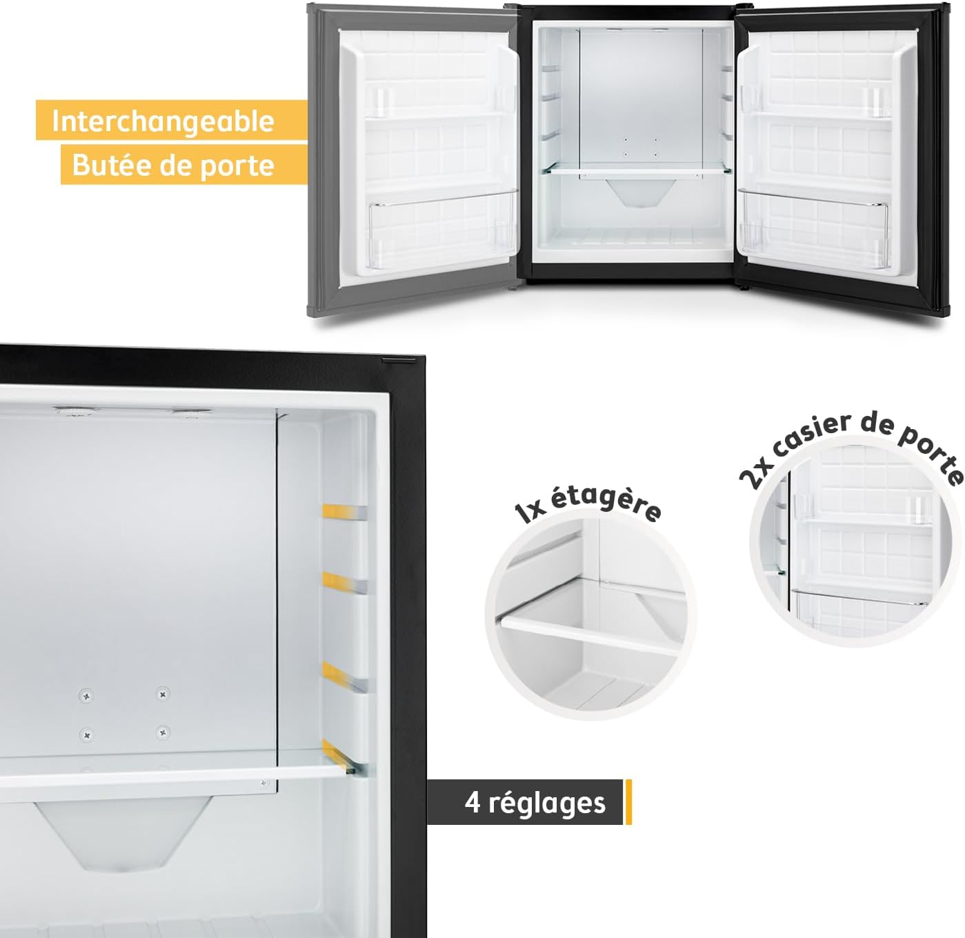 Sèche-cheveux blanc 1200W avec support mural : pour un séchage rapide et pratique à la maison – Image 5