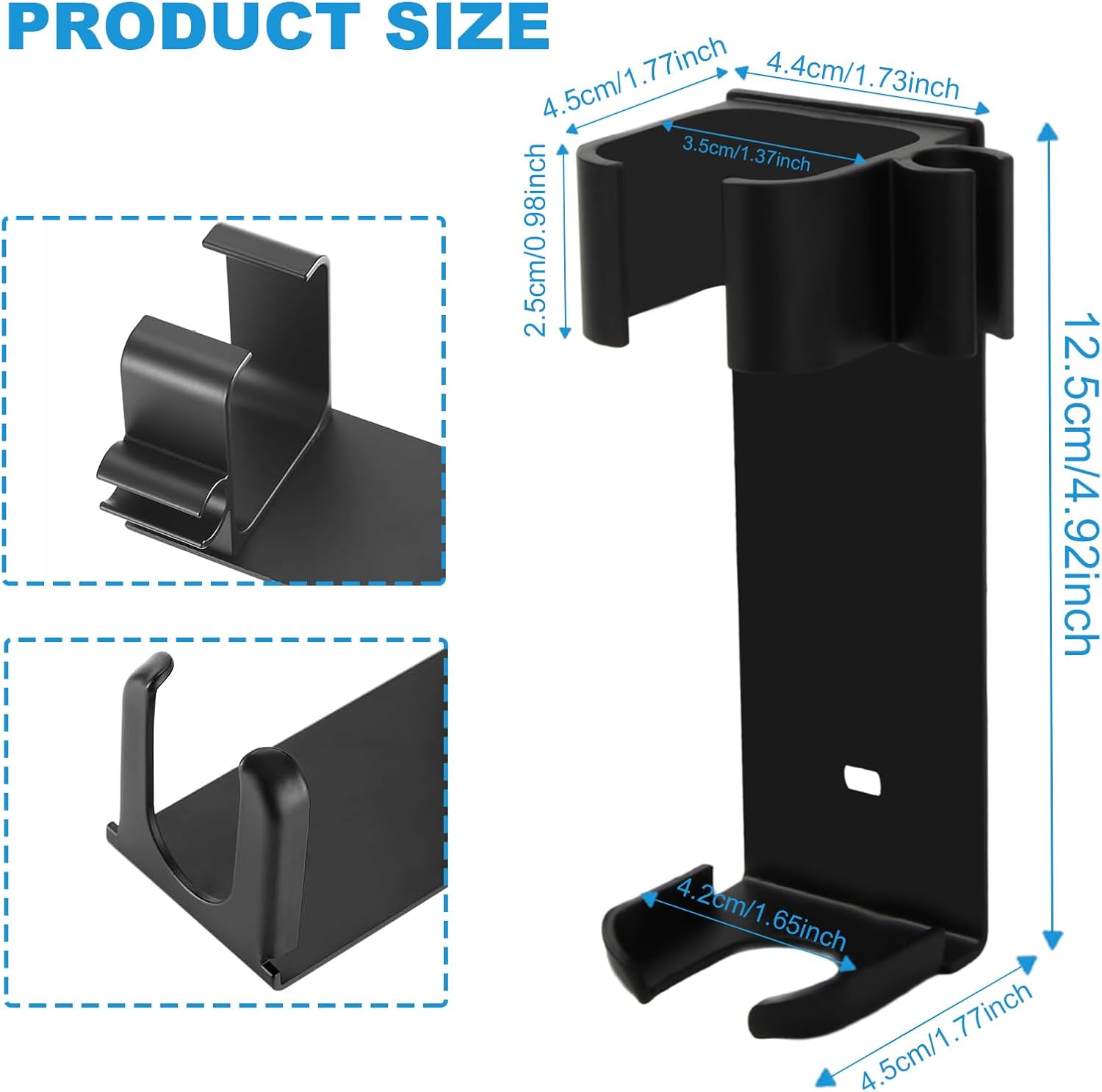 Support mural fer à lisser : rangement élégant pour salle de bain sans perçage Optimisé pour les hôtels et les particuliers, résistant aux hautes températures – Image 2