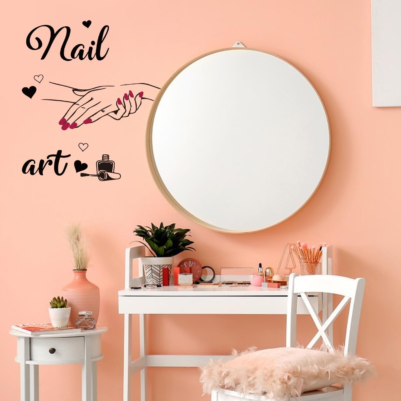 Stickers muraux artistiques pour femme : transformez votre salon de beauté en un espace inspirant avec des papillons amovibles – Image 3