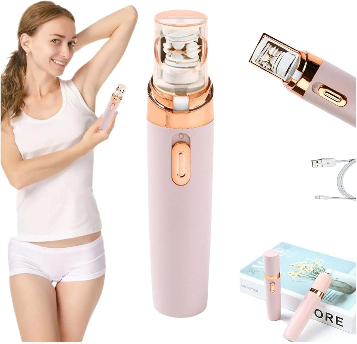 Épilateur de visage 2 en 1 pour femme : une solution instantanée et indolore pour un épilateur polyvalent