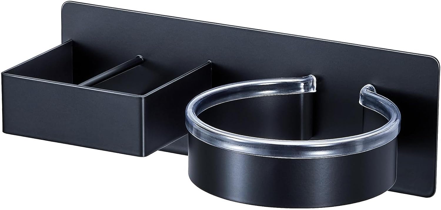 Porte sèche-cheveux mural en acier inoxydable : pour une salle de bain élégante et organisée