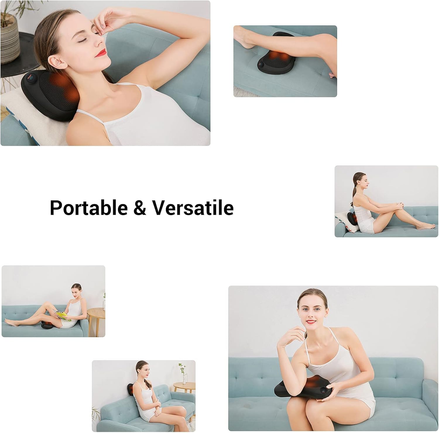 Coussin Massage Shiatsu: Détente Ultime pour Dos et Nuque – Image 7