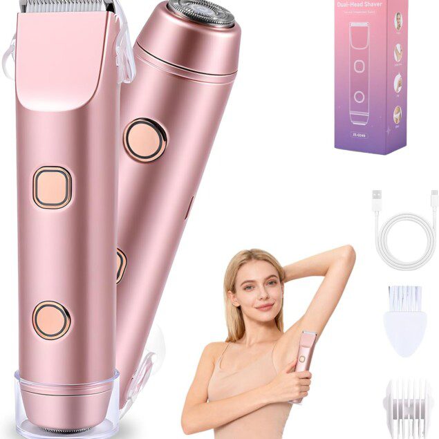 Rasoir Électrique Carehabi 2 en 1 Étanche pour Femmes - Douceur Assurée