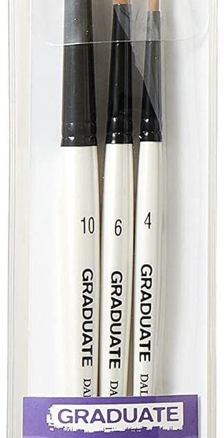 Pinceaux synthétiques ronds Daler Rowney Graduate : un set idéal pour les artistes en herbe