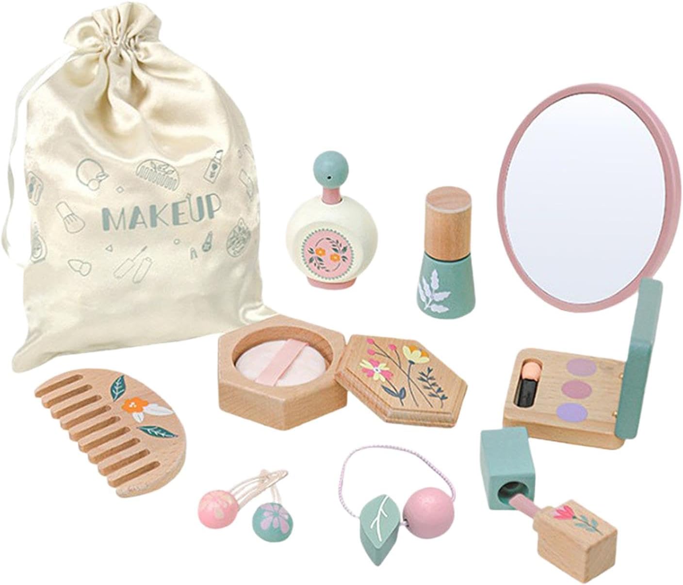 Kit de maquillage de princesse en bois : un univers féerique pour les enfants