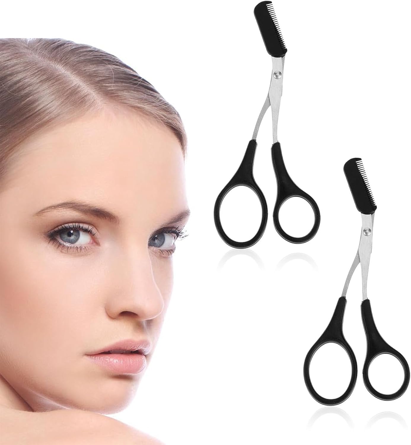 Ciseaux à sourcils en acier inoxydable : l'outil idéal pour une épilation précise et élégante Pour les passionnés de beauté, découvrez notre ciseaux détachables pour tailler les sourcils avec soin