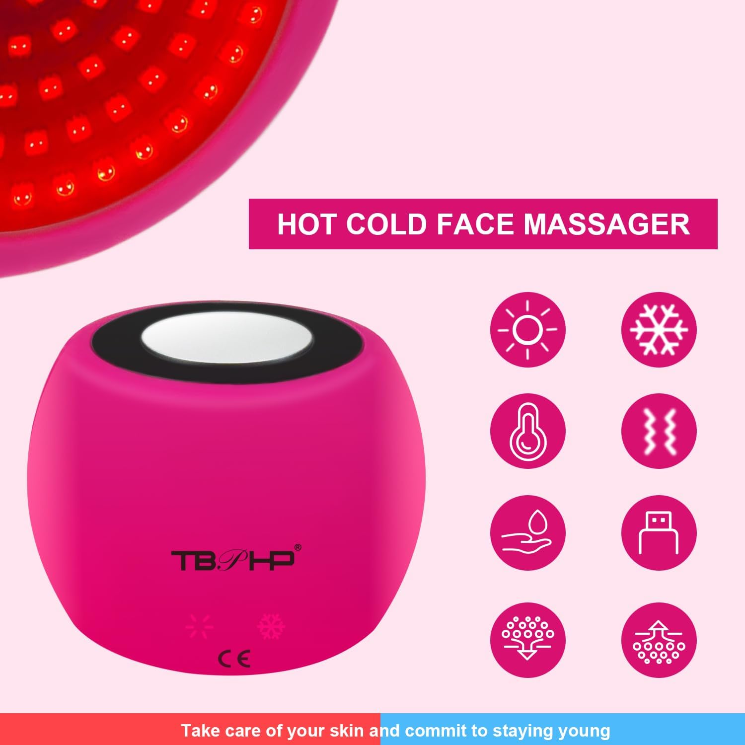 Appareil de beauté 2 en 1 : massage visage pour un éclat radieux et une peau revitalisée – Image 5