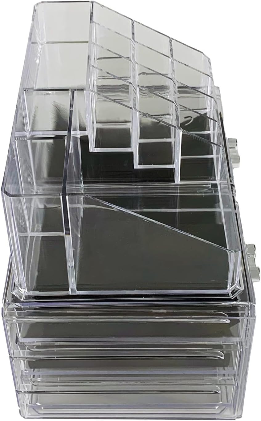 Organisateur de cosmétique transparent : pour un maquillage toujours à portée de main avec 4 tiroirs pratiques – Image 3