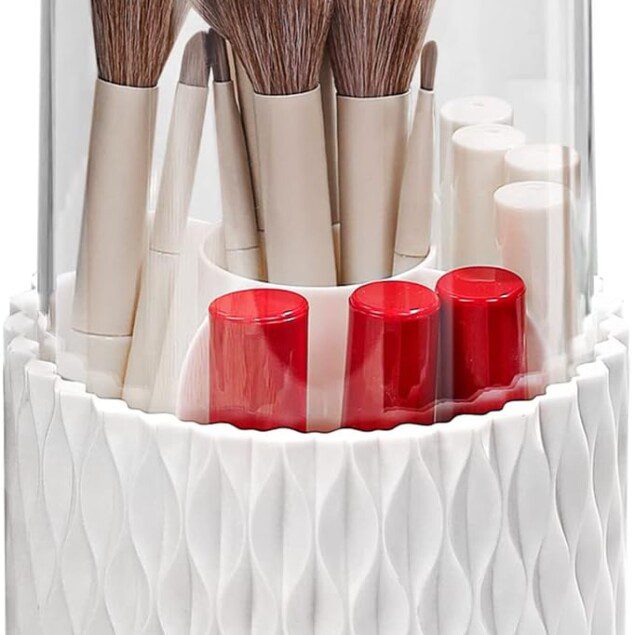Rangement pinceaux maquillage 360° : un organisateur élégant pour les passionnées de beauté