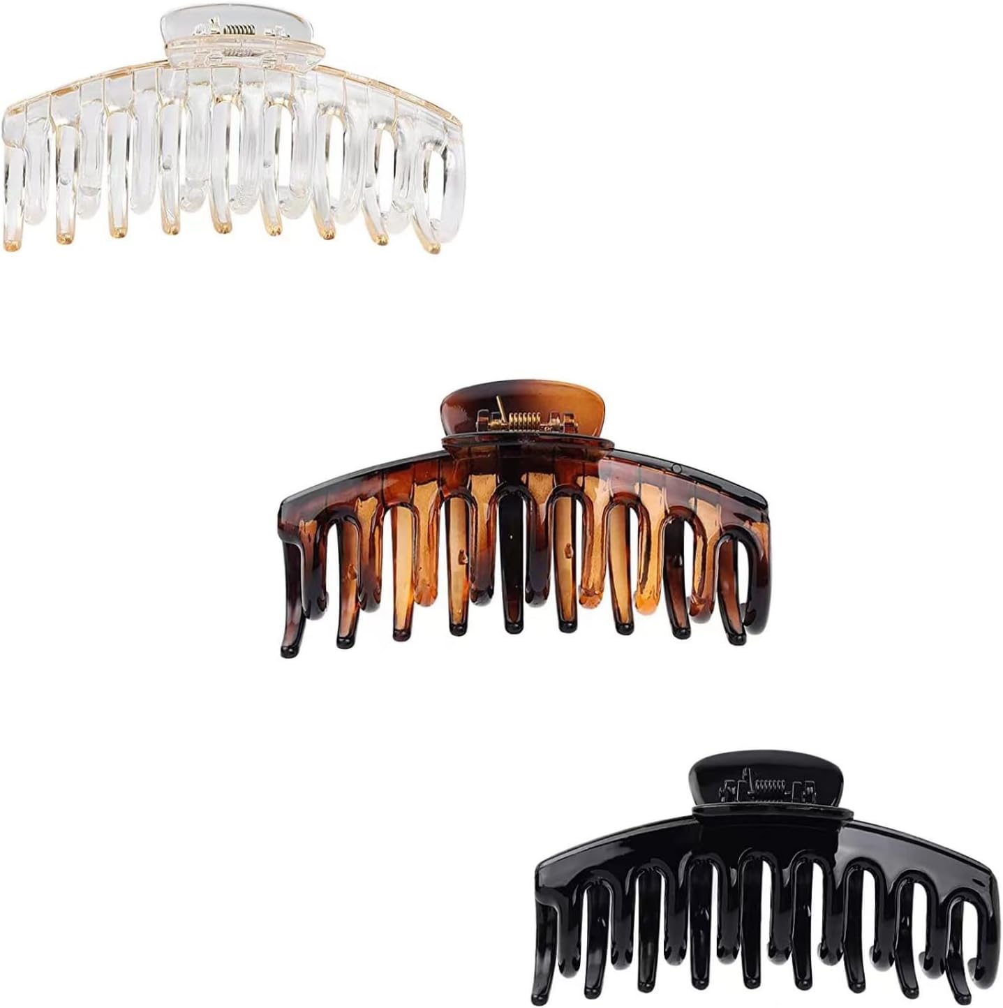 Pinces cheveux femme : 3 pièces de grosse pince antidérapante pour un style vintage élégant