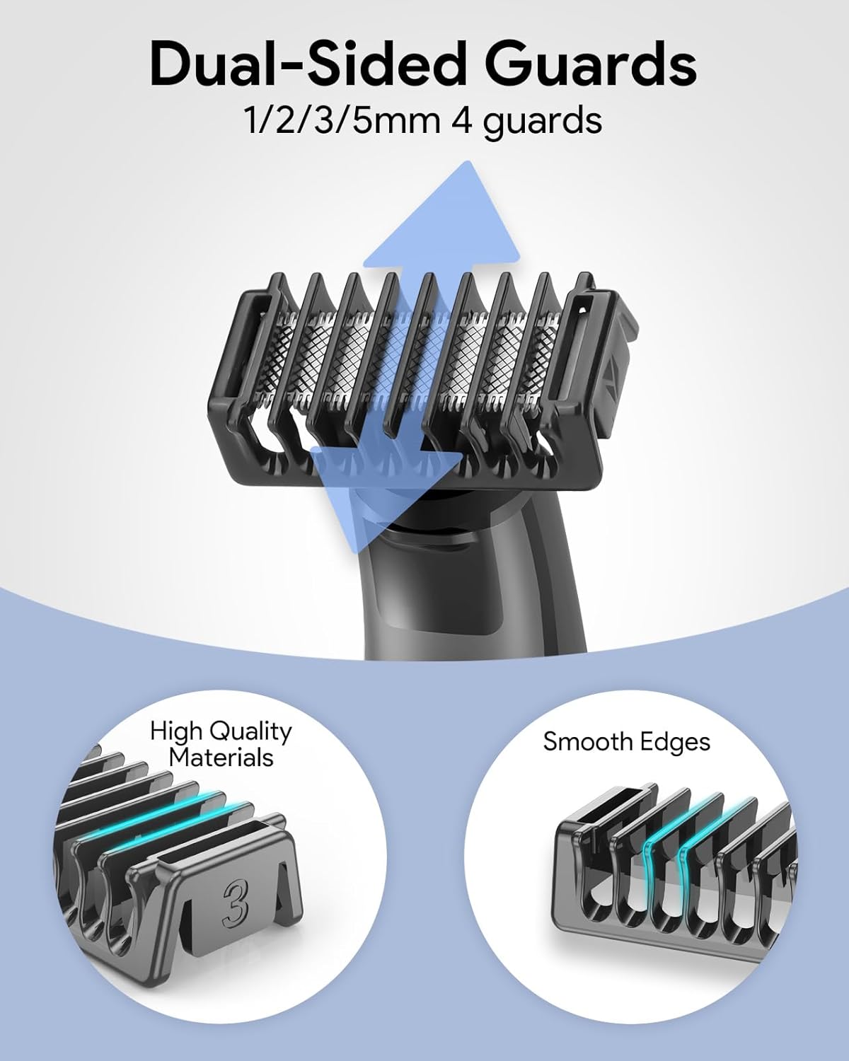 Sabots peigne de guidage pour rasoir : la solution idéale pour couper les cheveux avec précision 6 pièces avec base pour un coiffage facile et professionnel à domicile – Image 4
