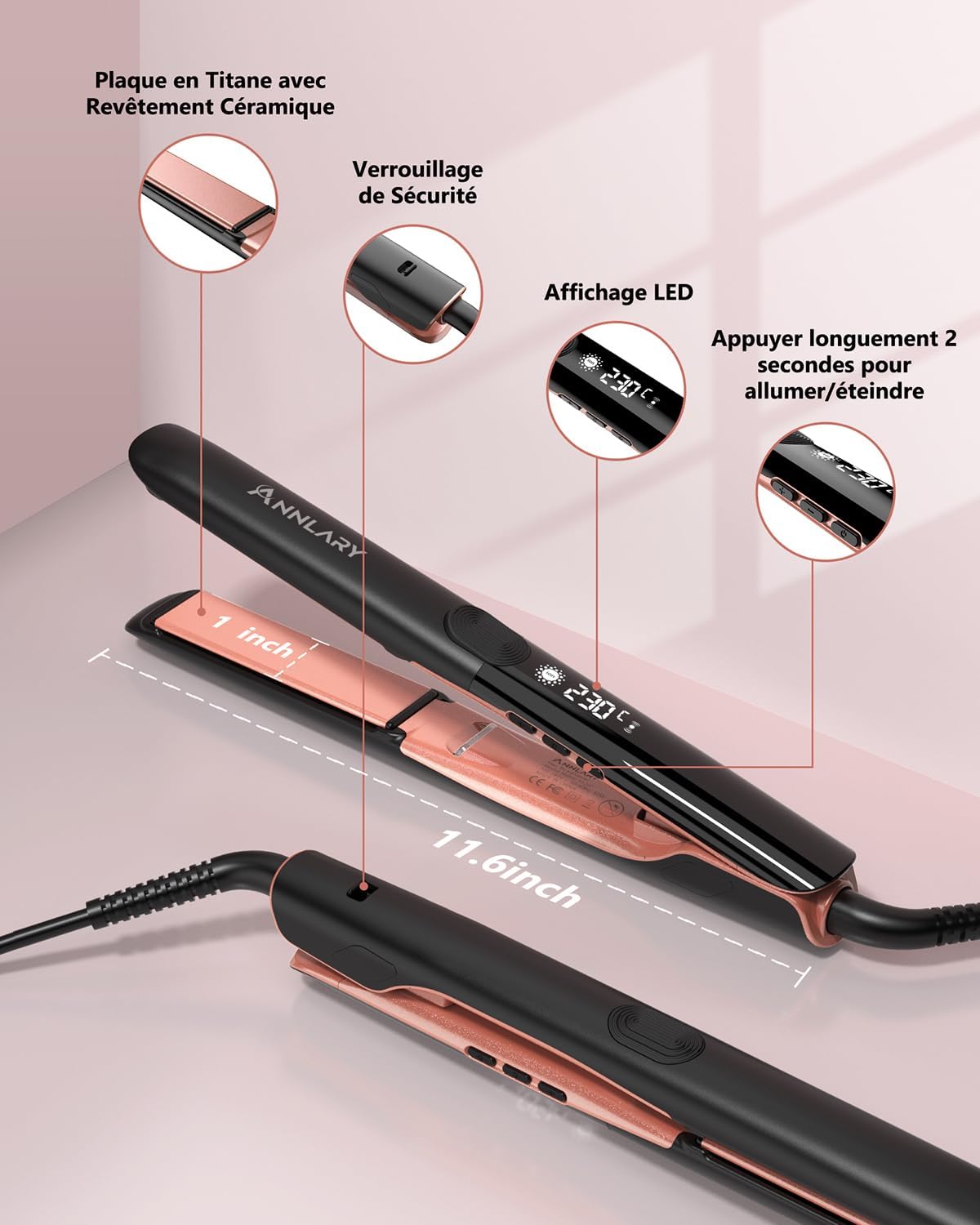 Lisseur et boucleur 2 en 1 : l’outil indispensable pour des cheveux brillants et sans frisottis – Image 6