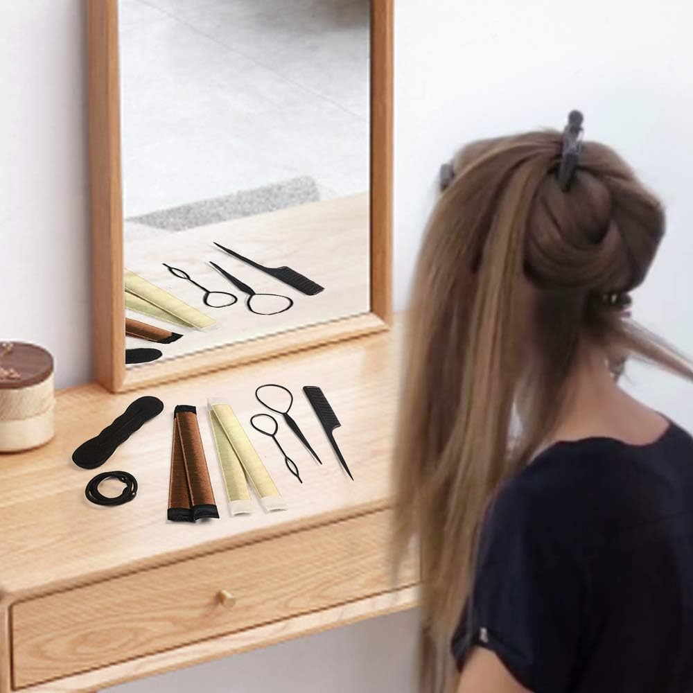 Accessoires de coiffure : kit complet URAQT pour femmes et filles, idéal pour créer des chignons et des tresses stylées avec facilité – Image 7