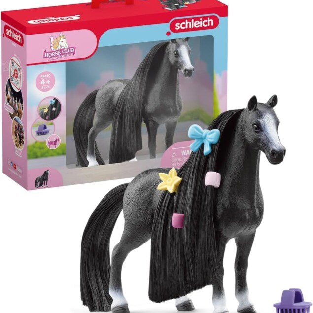 Studio de beauté pour chevaux : le coffret idéal pour les enfants dès 4 ans Offrez à votre enfant une expérience ludique avec 54 accessoires de pansage et une figurine de cheval