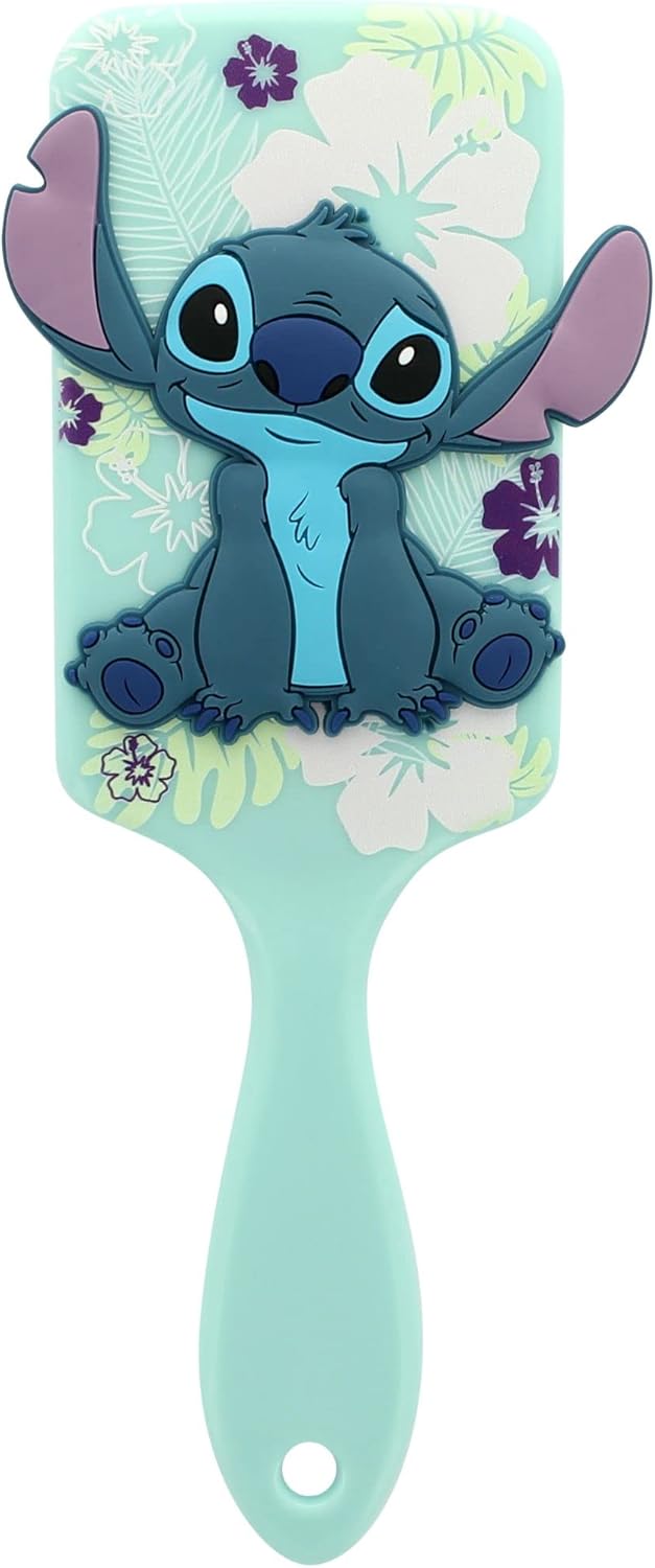 Brosse à cheveux silicone 3D Stitch : l'accessoire idéal pour les fans de Lilo & Stitch, adaptée à tous types de cheveux