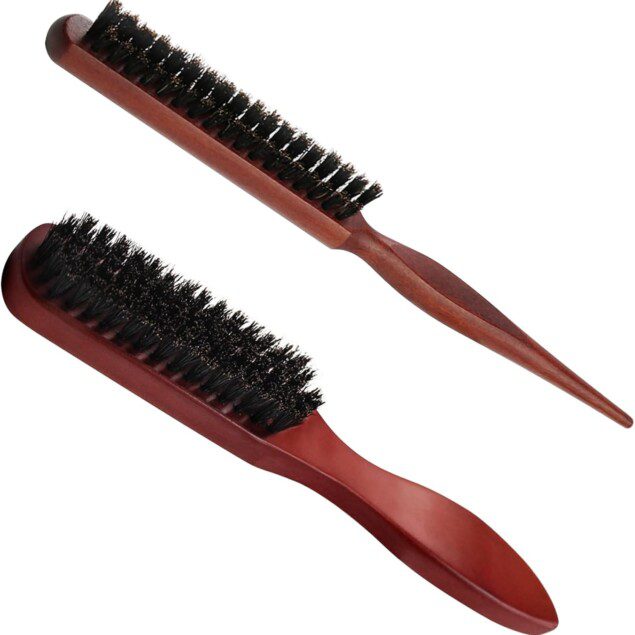 Brosse à cheveux en poils de sanglier : l'outil idéal pour un démêlage doux et efficace pour les cheveux et la barbe