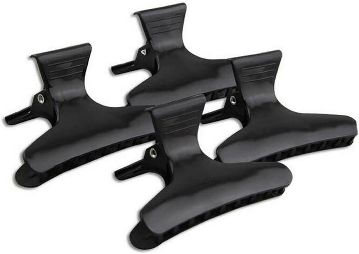 Pinces à cheveux papillon noires : lot de 12 pour salon de coiffure professionnel