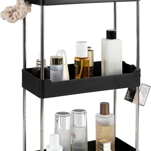 Organisateur de maquillage : rangement élégant et fonctionnel pour coiffeuse et salle de bain