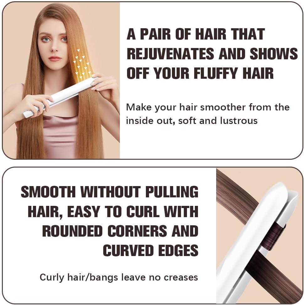 Mini fer à friser et lisseur sans fil : l’accessoire indispensable pour tous types de cheveux à la maison ou en déplacement – Image 6