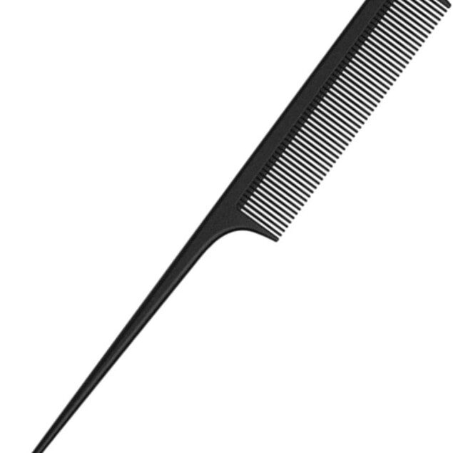 Peigne queue antistatique en fibre de carbone : l’outil professionnel idéal pour hommes et femmes dans tous les salons de coiffure