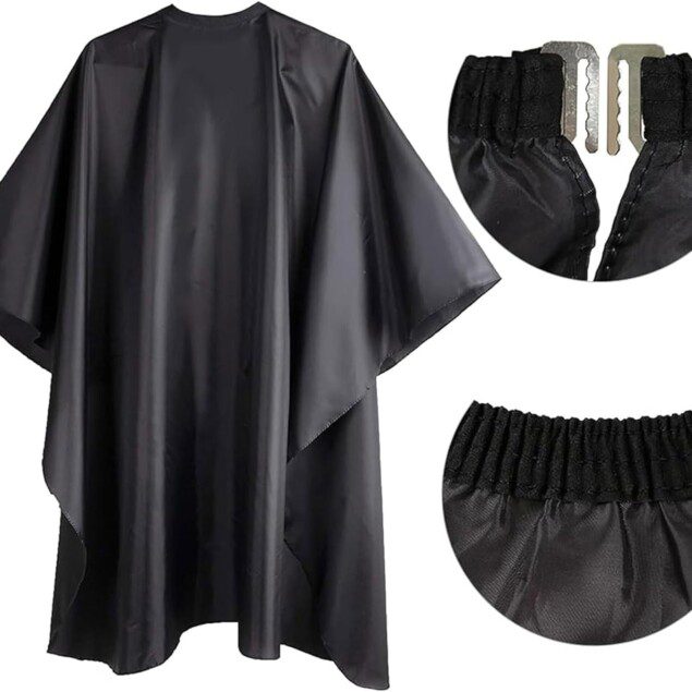 Cape de coiffure noire : l'accessoire indispensable pour les coiffeurs professionnels