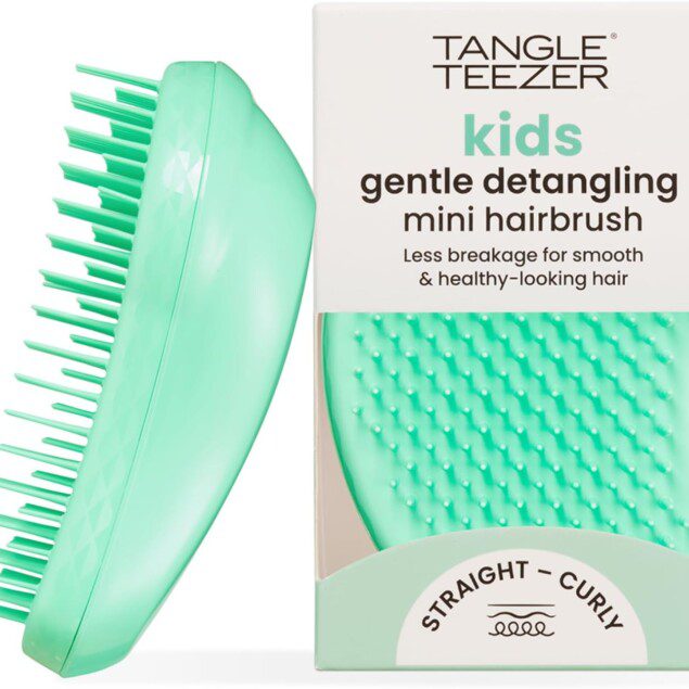 Brosse à cheveux démêlante Tangle Teezer Mini Original : idéale pour enfants et voyages, pour tous types de cheveux