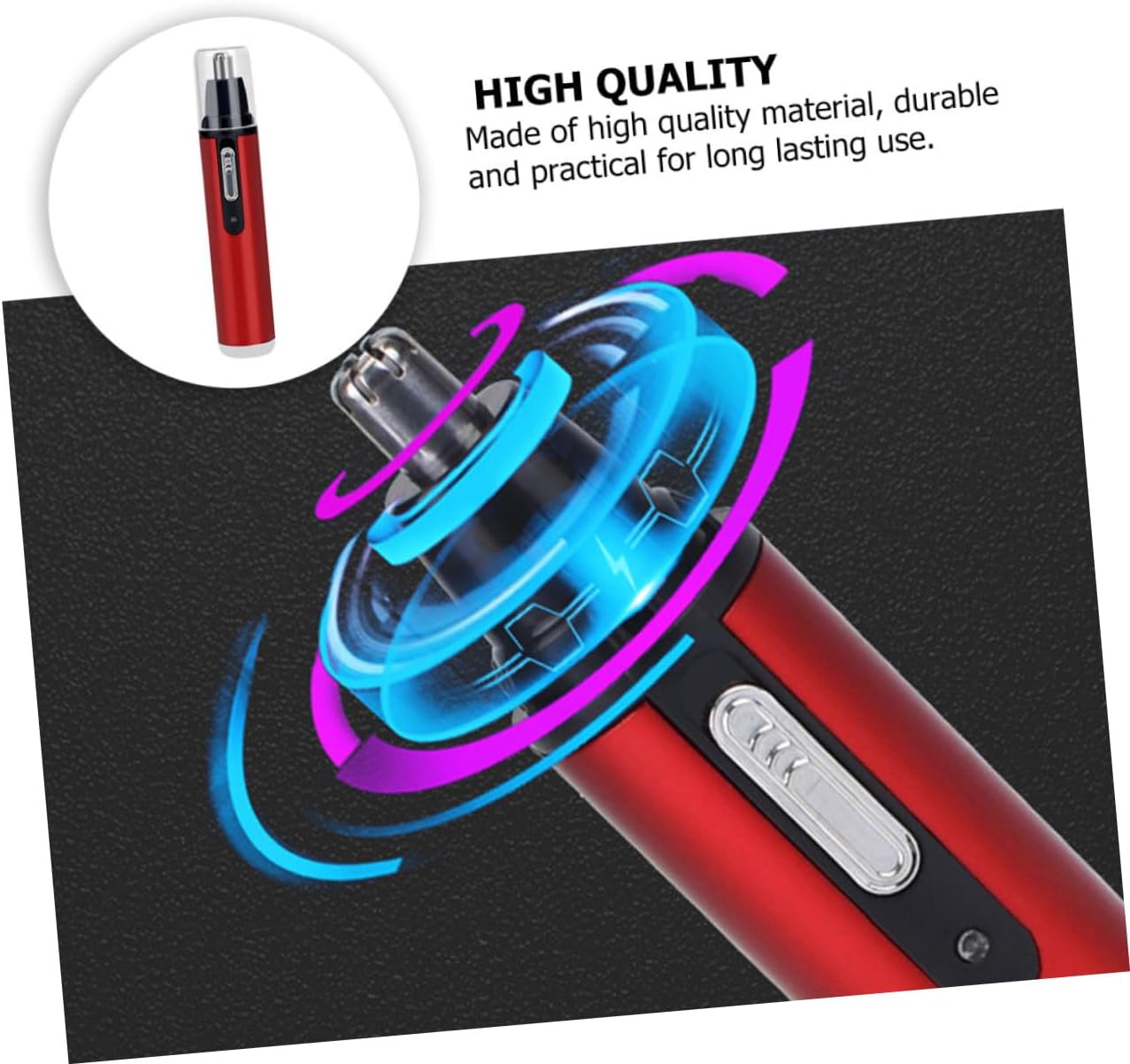 Tondeuse électrique pour sourcils et poils de nez : design compact et rechargeable pour un grooming parfait – Image 9