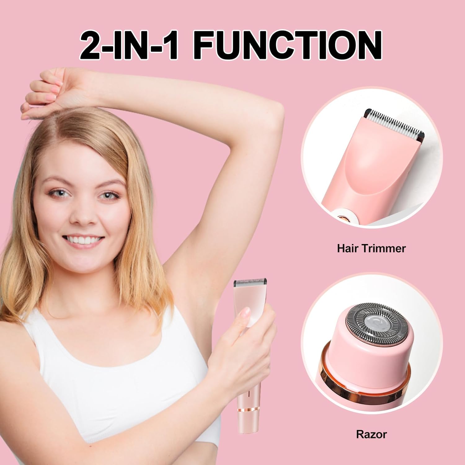 Rasoir Électrique SJACXANM 2 en 1 pour Femmes - Douceur et Précision – Image 3