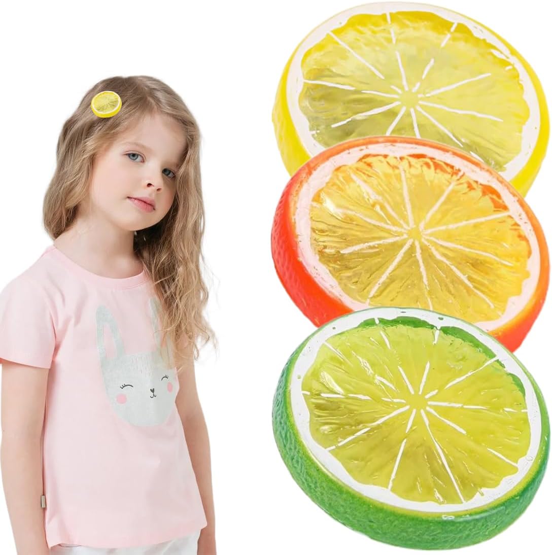Accessoires de cheveux mignons : barrettes citron pour un look fruité et tendance