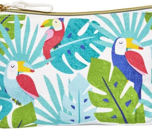 Pochette coton toucans : l'accessoire tendance pour les amoureux de la mode éthique