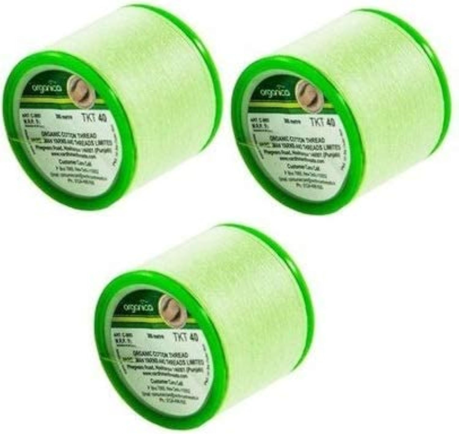 Fil en coton bio : lot de 3 bobines pour une épilation du visage douce et naturelle