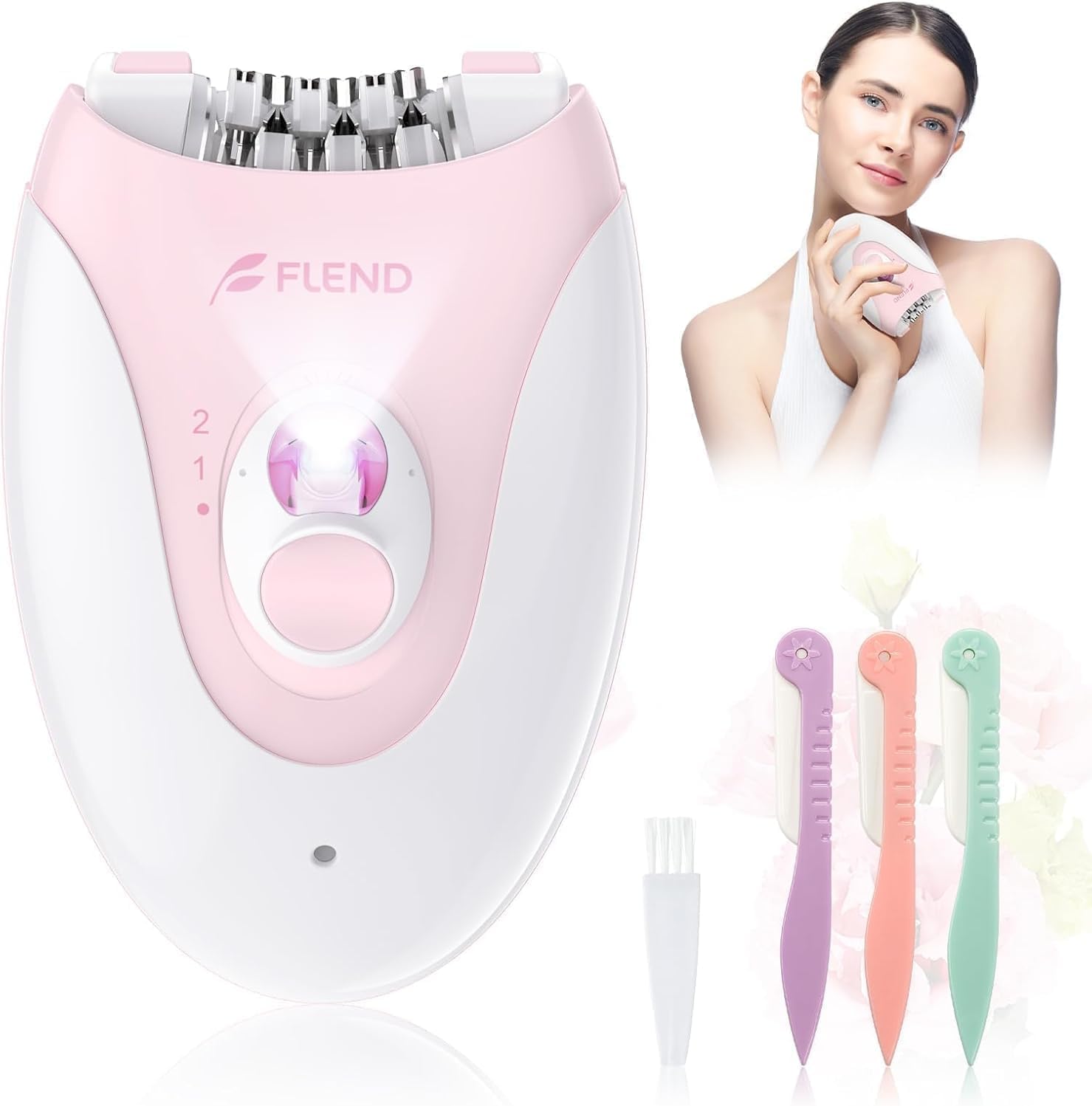 Épilateur sans fil pour femme : découvrez l'efficacité de 36 pinces avec lumière LED pour un visage et un corps parfaitement lisses
