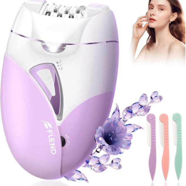 Epilateur électrique femme : 36 pinces précision pour une épilation douce et efficace à domicile   Rechargeable avec technologie de pincettes micro-grip, tondeuse bikini et épilateur pour le visage, idéal pour un soin complet